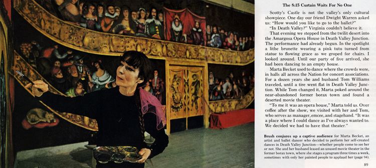 Marta Becket Marta Becket article from the 1970 National Geographic