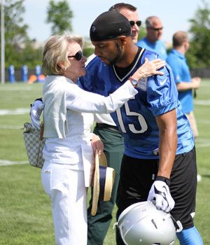 Martha Firestone Ford Showing support for team important to Martha Firestone Ford