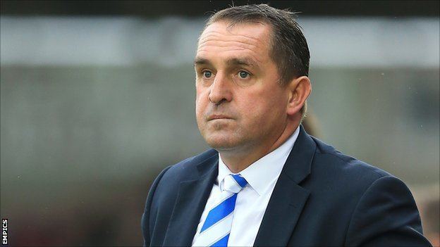 Martin Allen BBC Sport Martin Allen Gillingham manager sacked after