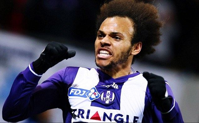 Martin Braithwaite West Ham and Crystal Palace watching Toulouse forward Martin