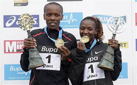 Martin Mathathi Kenya39s Martin Mathathi wins Great North Run in record