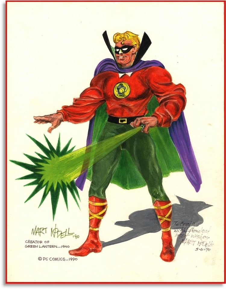 Martin Nodell Golden Age Green Lantern PinUp by Martin Nodell in Comicart Bs