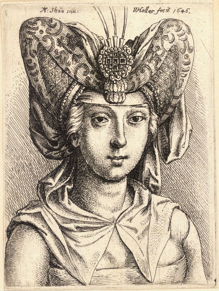Martin Schongauer Woman with a turban Martin Schongauer WikiArtorg