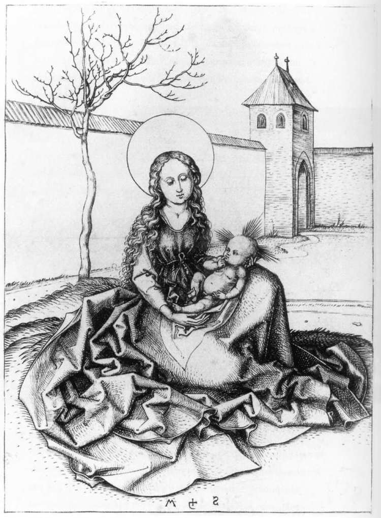 Martin Schongauer Madonna and Child in the Couryard Martin Schongauer