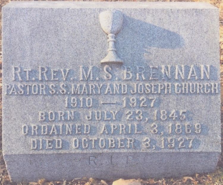 Martin Stanislaus Brennan Fr Martin Stanislaus Brennan 1845 1927 Find A Grave Memorial