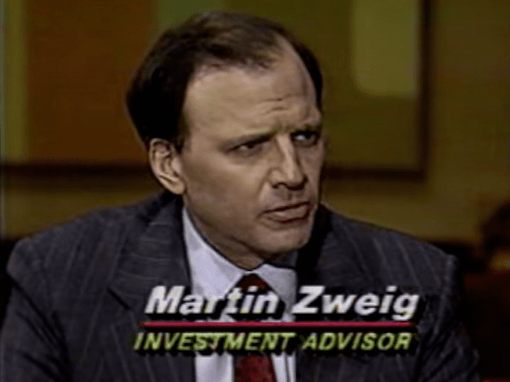 Martin Zweig Martin Zweig 1987 Crash Call Business Insider