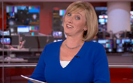 Martine Croxall Video Watch Empty seat filmed on BBC News as announcer