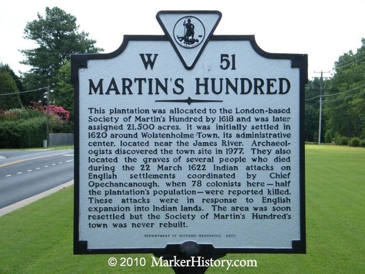 Martin's Hundred wwwmarkerhistorycomImagesLow20Res20A20Shots