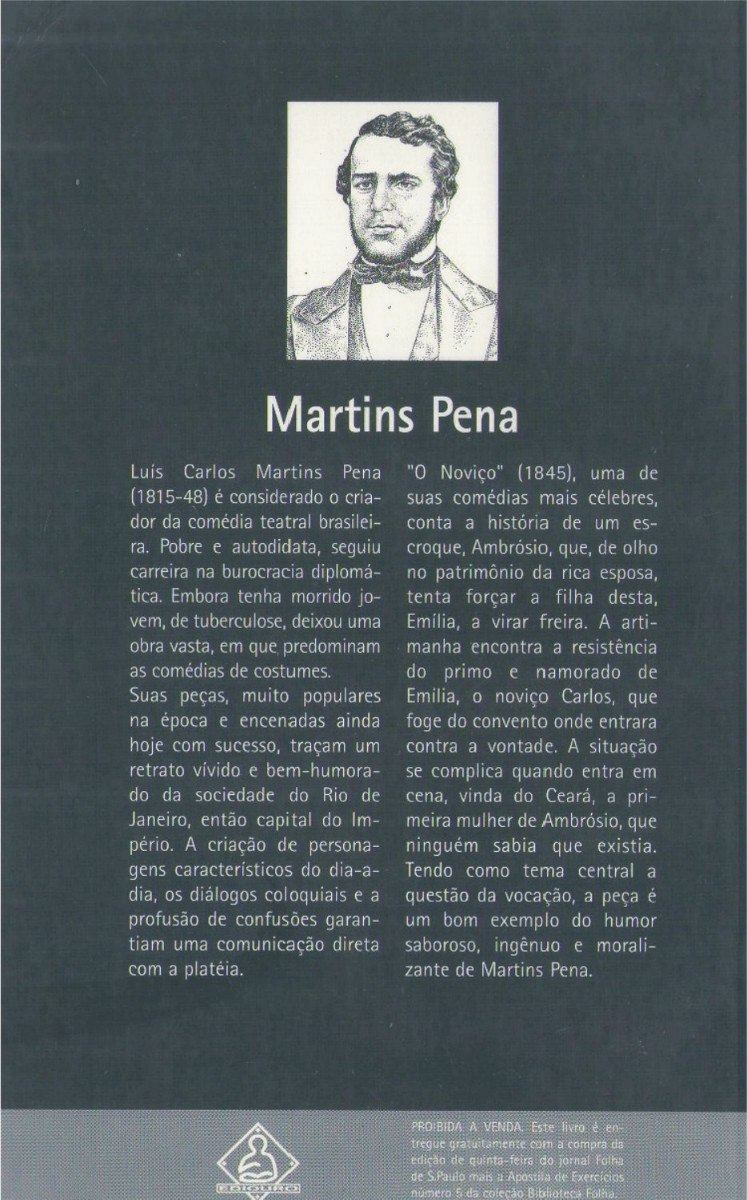Martins Pena O Novio Martins Pena R 1000 no MercadoLivre