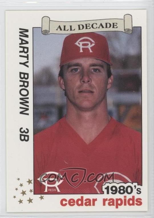 Marty Brown (baseball) imgcomccomiBaseball1990BestCedarRapidsRed