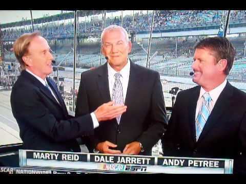 Marty Reid Marty Reid forgets Andy Petree39s name LIVE on ESPN YouTube