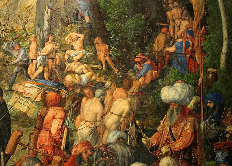 Martyrdom of the Ten Thousand Drer Martyrdom of the Ten Thousand Albrecht Drer 1471 Flickr