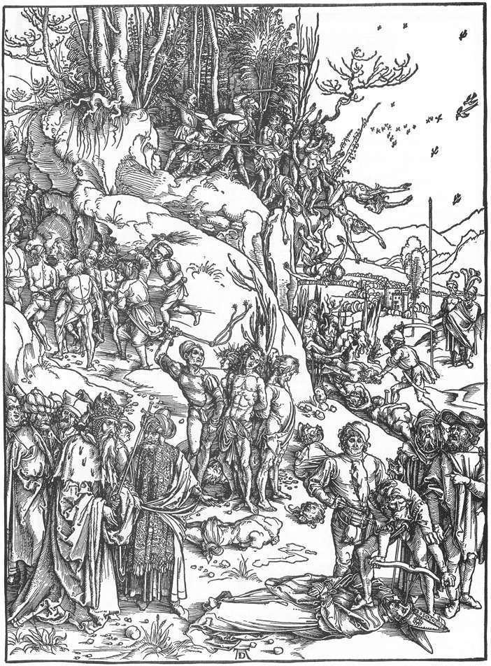 Martyrdom of the Ten Thousand Martyrdom of the Ten Thousand c1496 Albrecht Durer WikiArtorg