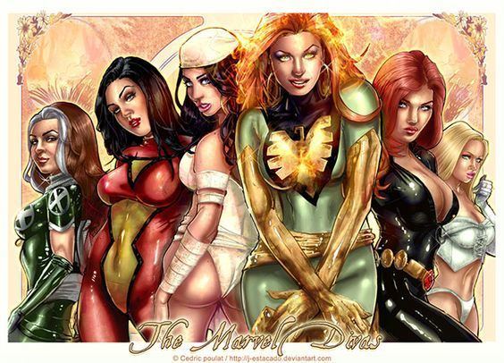 Marvel Divas Marvel Comics less know superheroes MARVEL DIVAS by JEstacado in