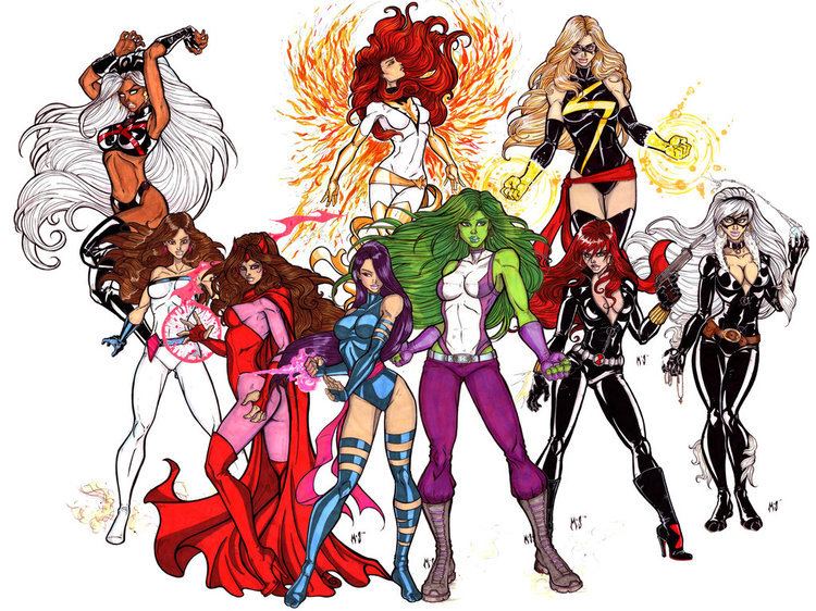 Marvel Divas DeviantArt More Like Ultimate Marvel Divas by CrimsonArtz