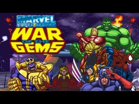 Marvel Super Heroes In War of the Gems Marvel Super Heroes War Of The Gems All Bosses Ending SNES