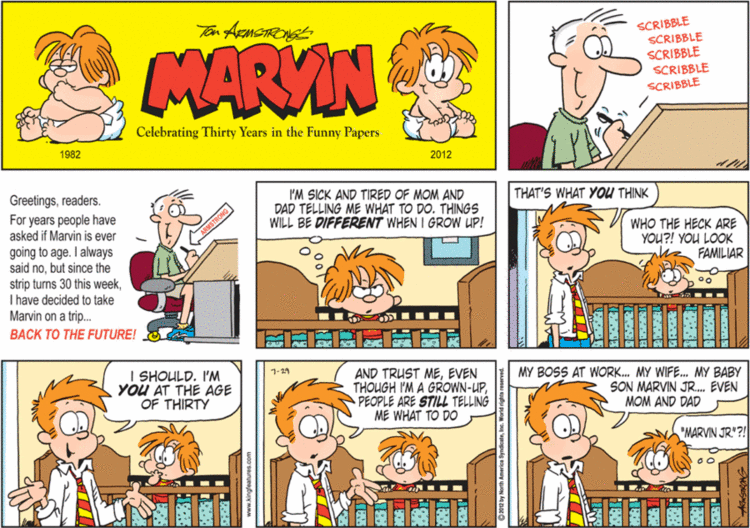 Marvin (comic strip) comicskingdomcomsystemblog201208July292012gif