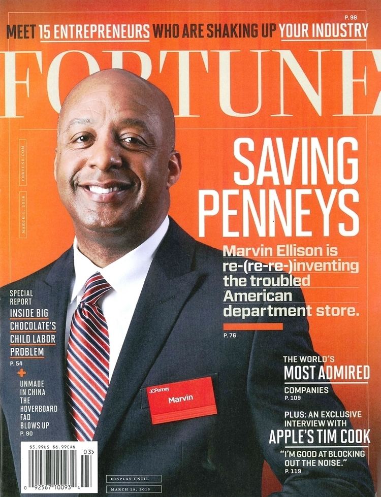 Marvin Ellison Penney peeps CEO Marvin Ellison makes the cover of Fortune magazine