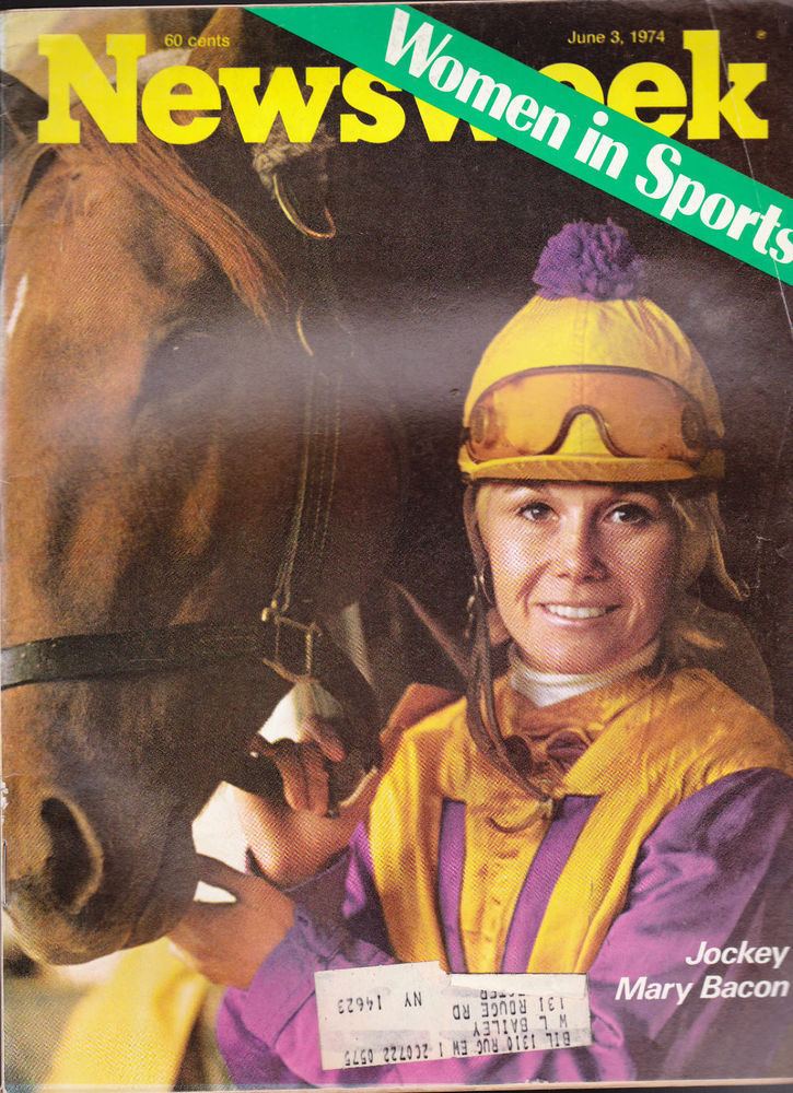 Mary Bacon Newsweek Magazine Jockey Mary Bacon Women in Sports June 3 1974