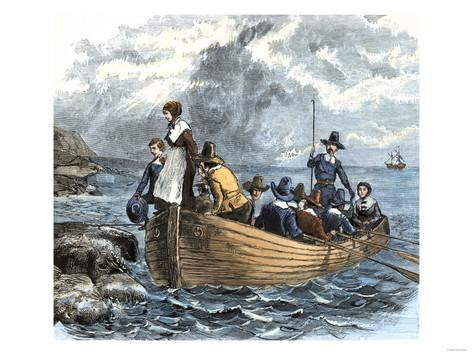 Mary Chilton John Alden and Mary Chilton Landing at Plymouth from the