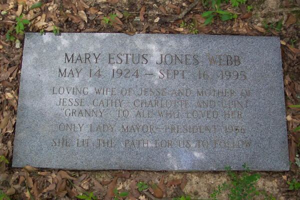 Mary Estus Jones Webb Mary Estus Jones Webb 1924 1995 Find A Grave Memorial