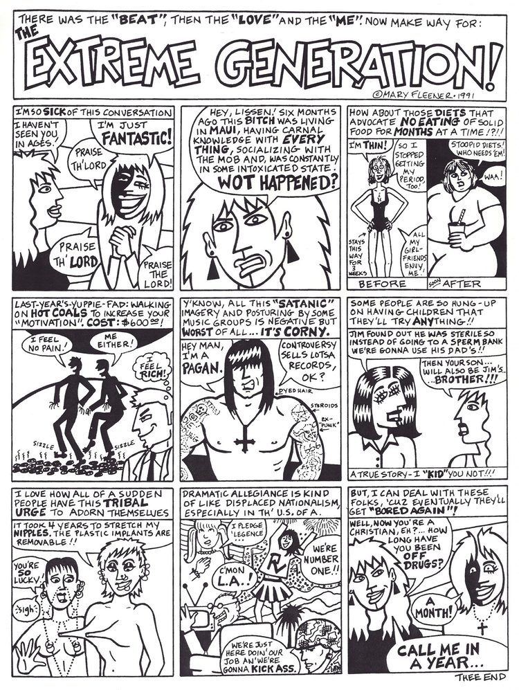 Mary Fleener Mary Fleener one pager in Motorbooty 6 The Comics Journal
