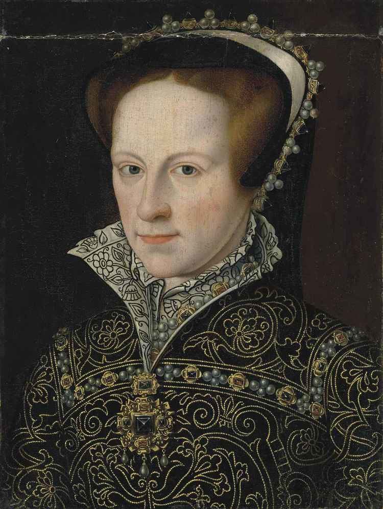 Mary I of England FileAfter Antonio Mor Mary I of England in an embroidered