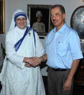 Mary Prema Pierick President meets missionary leader