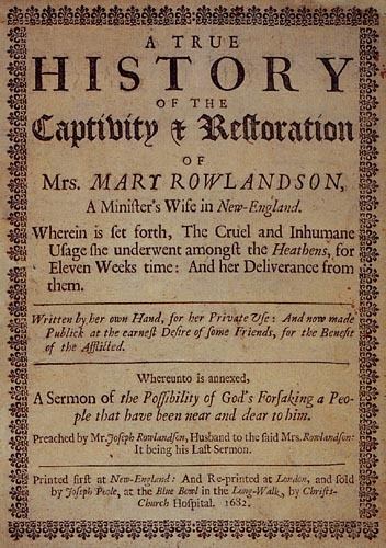 Mary Rowlandson Mary Rowlandson Wikipedia the free encyclopedia
