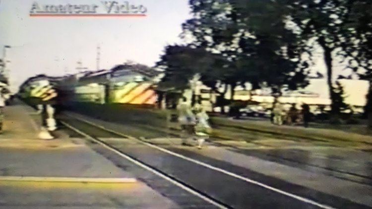 Footage of Mary T. Wojtyla's train accident.