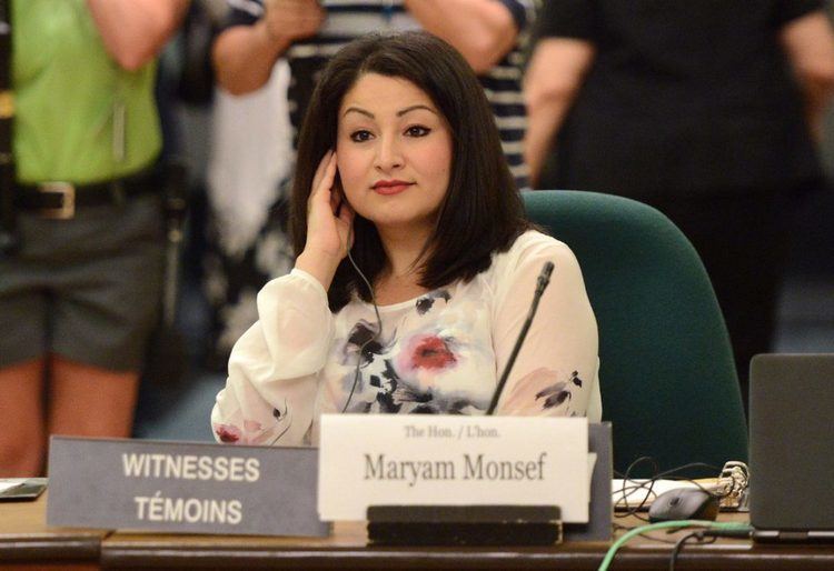 Maryam Monsef Maryam Monsef says she broke down on finding she was born in Iran
