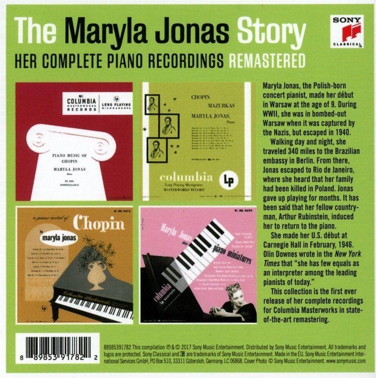 Maryla Jonas The Maryla Jonas Story Her Complete Piano Recordings Amazoncouk