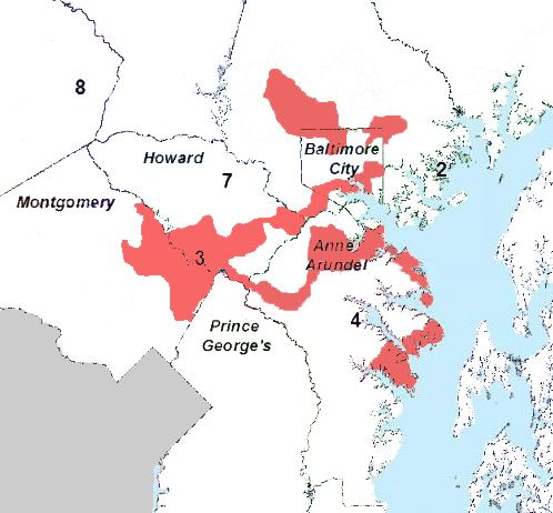 Maryland's 3rd congressional district Redistricting design is not a simple matter MarylandReportercom
