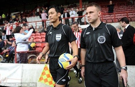 Masaaki Toma Japan ref takes charge at Brentford match in FA Cup