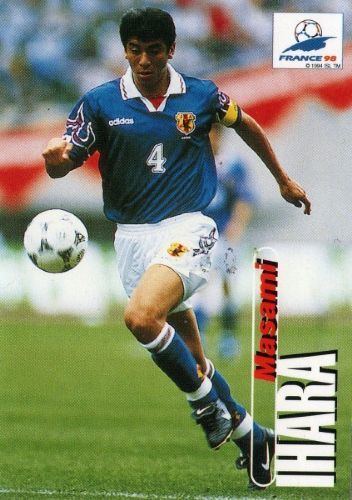 Masami Ihara JAPAN Masami Ihara 25 PANINI France 98 Football Trading Card