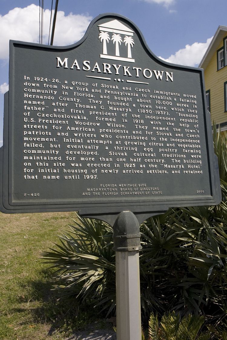 Masaryktown, Florida photoshistoricalmarkersorgvaralbumsFloridaH