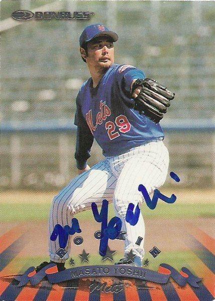 Masato Yoshii Mets Autograph of the Week Masato Yoshii Pauls Random Baseball Stuff