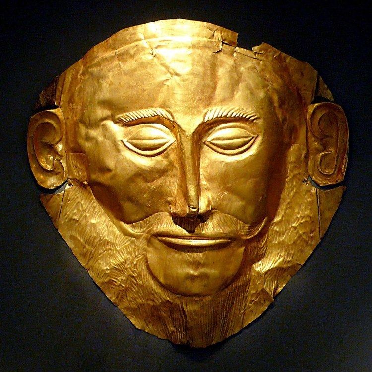 Mask of Agamemnon httpsuploadwikimediaorgwikipediacommonsthu