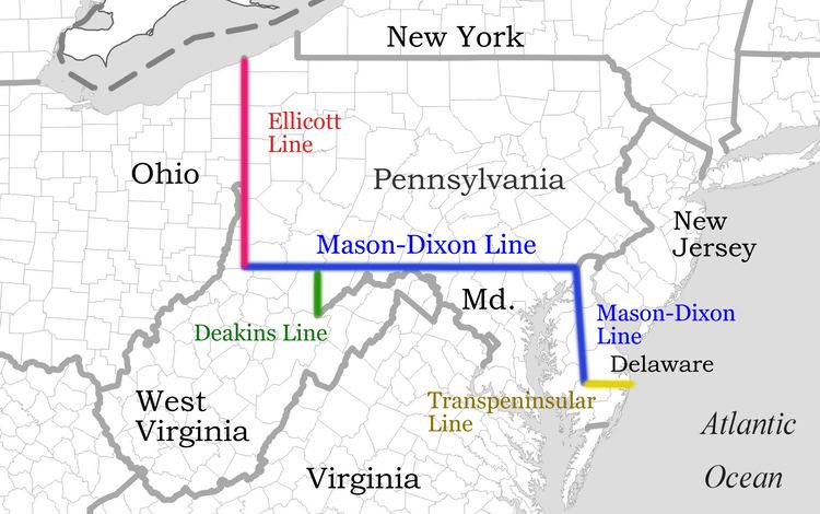 Mason–Dixon line MasonDixon Line Western Crossings