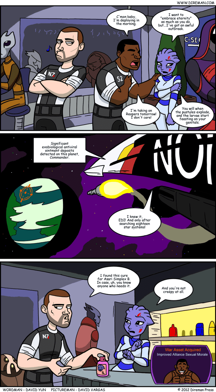 Mass Effect (comics) Comic Strips by Dave the Direman The Adventures of Dave the