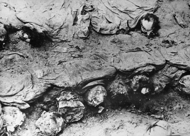 Mass graves from Soviet mass executions