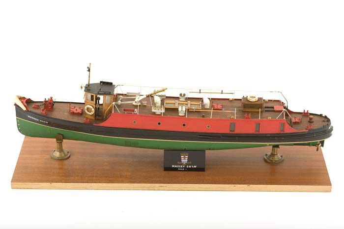 Massey Shaw London Fire Brigade Model of Massey Shaw fire boat 1940s