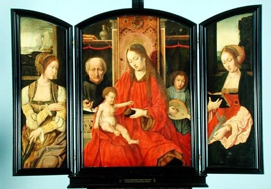 Master of the Holy Blood The Holy Family with St Catherine and S Master of the Holy Blood