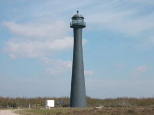 Matagorda Island Light Matagorda Island Lighthouse Texas at thelighthousehunterscom