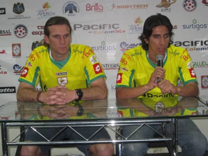 Matías Marchesini Real Cartagena con Velsquez y Marchesini Real Cartagena Liga