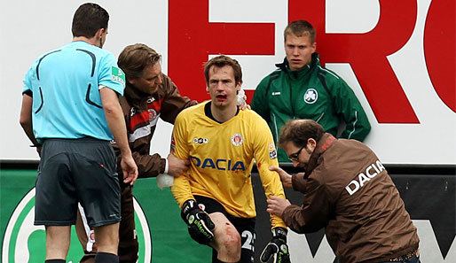 Mathias Hain 2 Liga Hain bricht sich Kieferhhle Sport Fussball 2