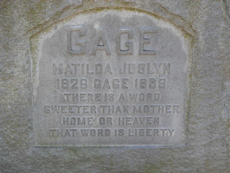 Matilda Joslyn Gage Matilda Electa Joslyn Gage 1826 1898 Find A Grave Memorial