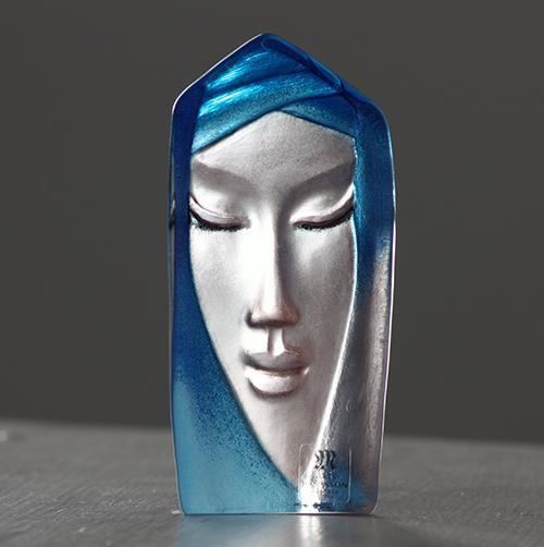 Mats Jonasson batzeba blue miniature glass sculpture by mats jonasson Mats