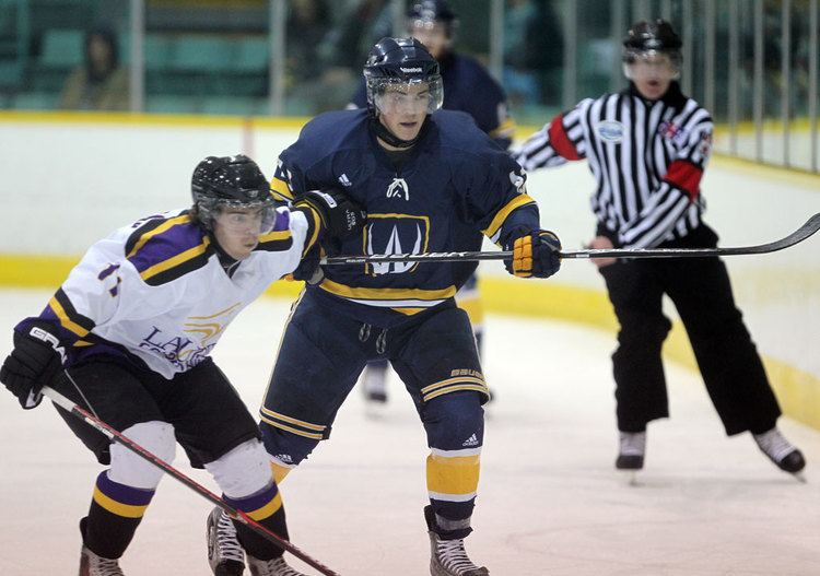 Matt Beaudoin University of Windsor Lancers Matt Beaudoin right is slowed by