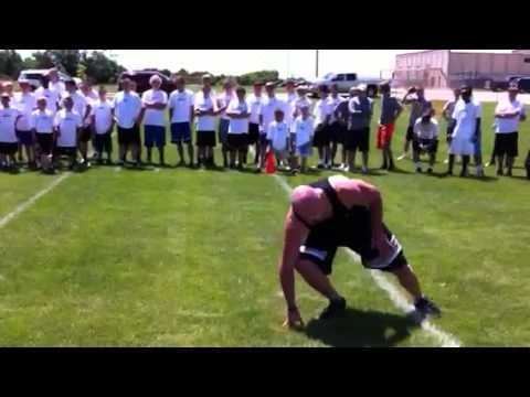 Matt Bowen (American football) KVB vs Matt Bowen in 300 yd shuttle YouTube